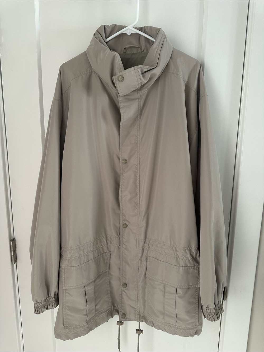 Men's Lightweight Beige Coat Sierra Sport  - Casual Utility Jacket Men’s XL